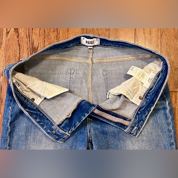 Paige Denim “Hoxton Crop” Distressed Jeans (Size 32) 👖 **NEW WITHOUT TAGS!!🎁** - Picture 8 of 13